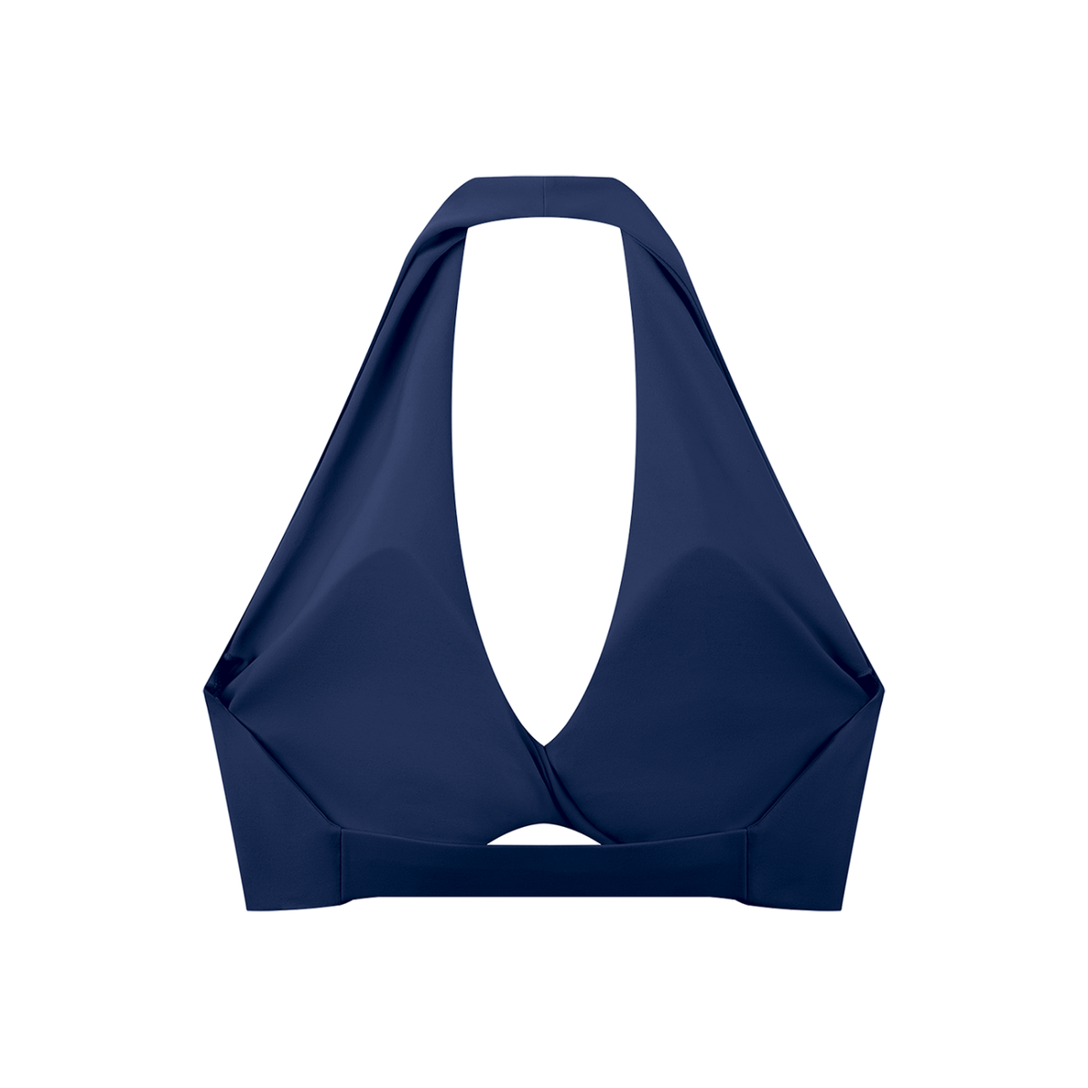 Halter Sports Bra in Navy, back