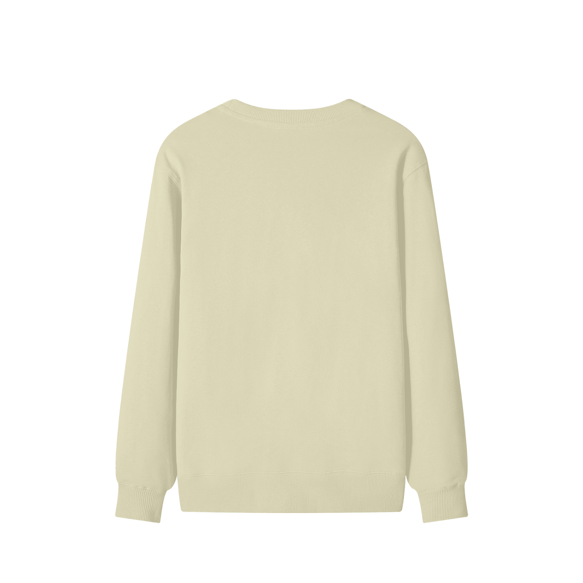 Classic Cotton Crew Sweatshirt in Khaki, back