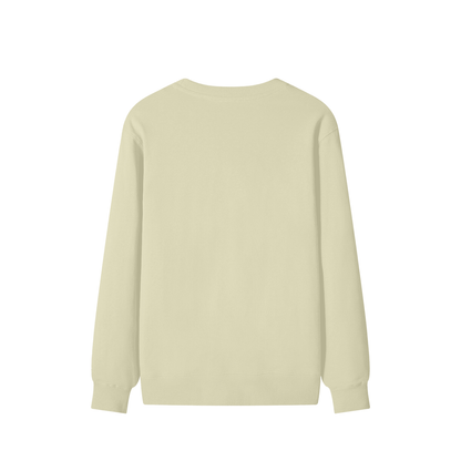 Classic Cotton Crew Sweatshirt in Khaki, back