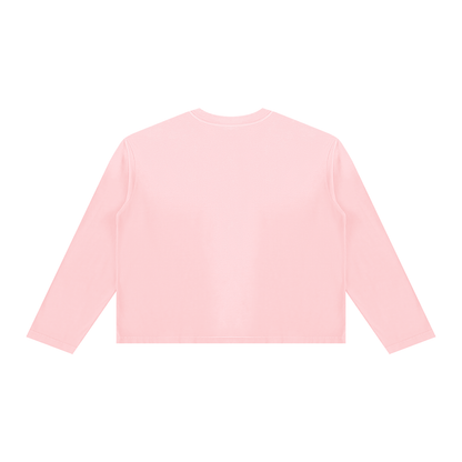 Sunfade Long Sleeve Tee in Pink, back