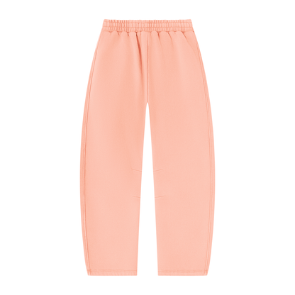 Vintage Wash Barrel Leg Sweatpants in Light Pink, back