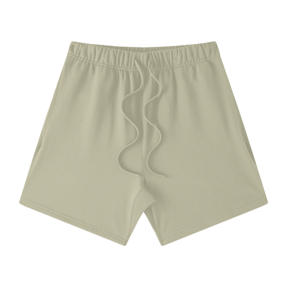 Unisex Earth Tone Loose Fit Cotton Shorts