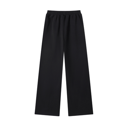 Women's Straight-Leg Sweatpants in Black, back