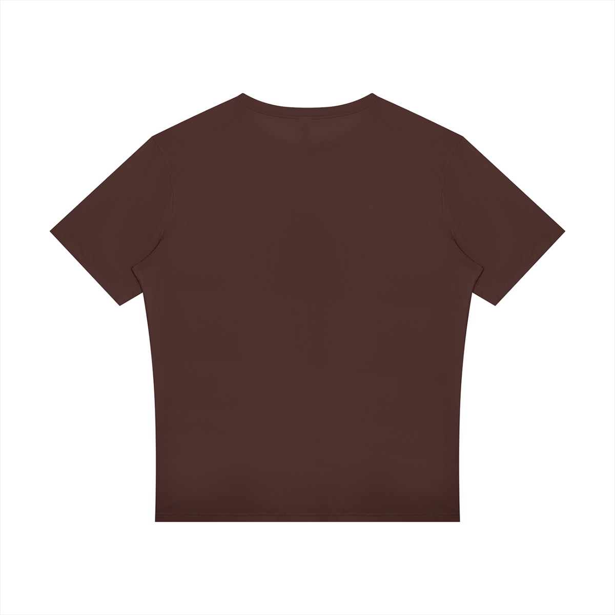 Reflective Raglan Running Tee in Brown, back