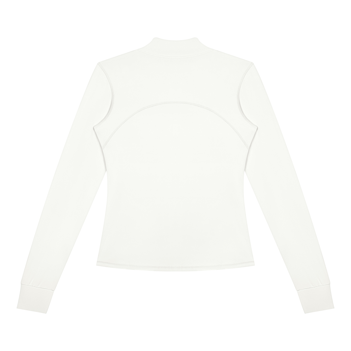 Women's Fitted Training Jacket in White, back