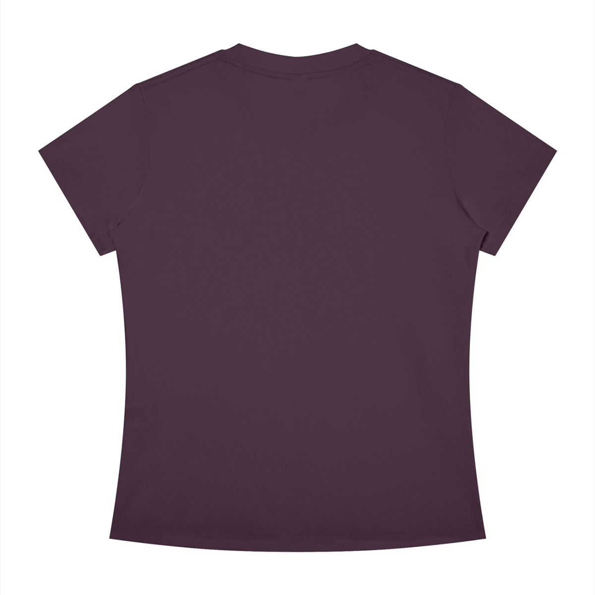 Women's Slim Fit Tee in Deep Purple, back