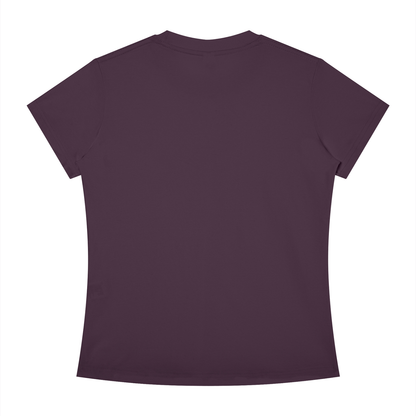 Women's Slim Fit Tee in Deep Purple, back
