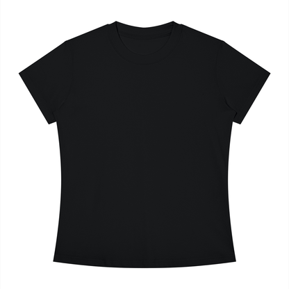 Women's Slim Fit Tee in Black, front