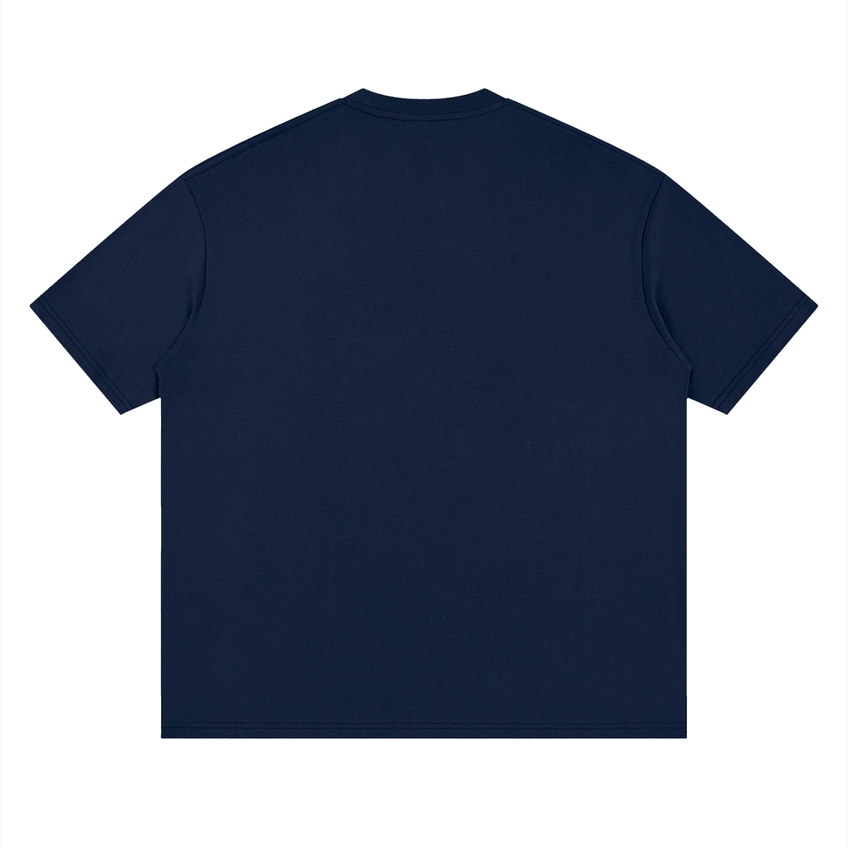 Oversized Drop Shoulder Tee in Navy, back