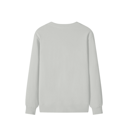 Classic Cotton Crew Sweatshirt in Hemp Ash, back