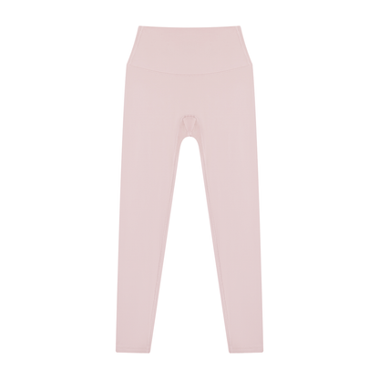 High Waisted Leggings in Pink, front