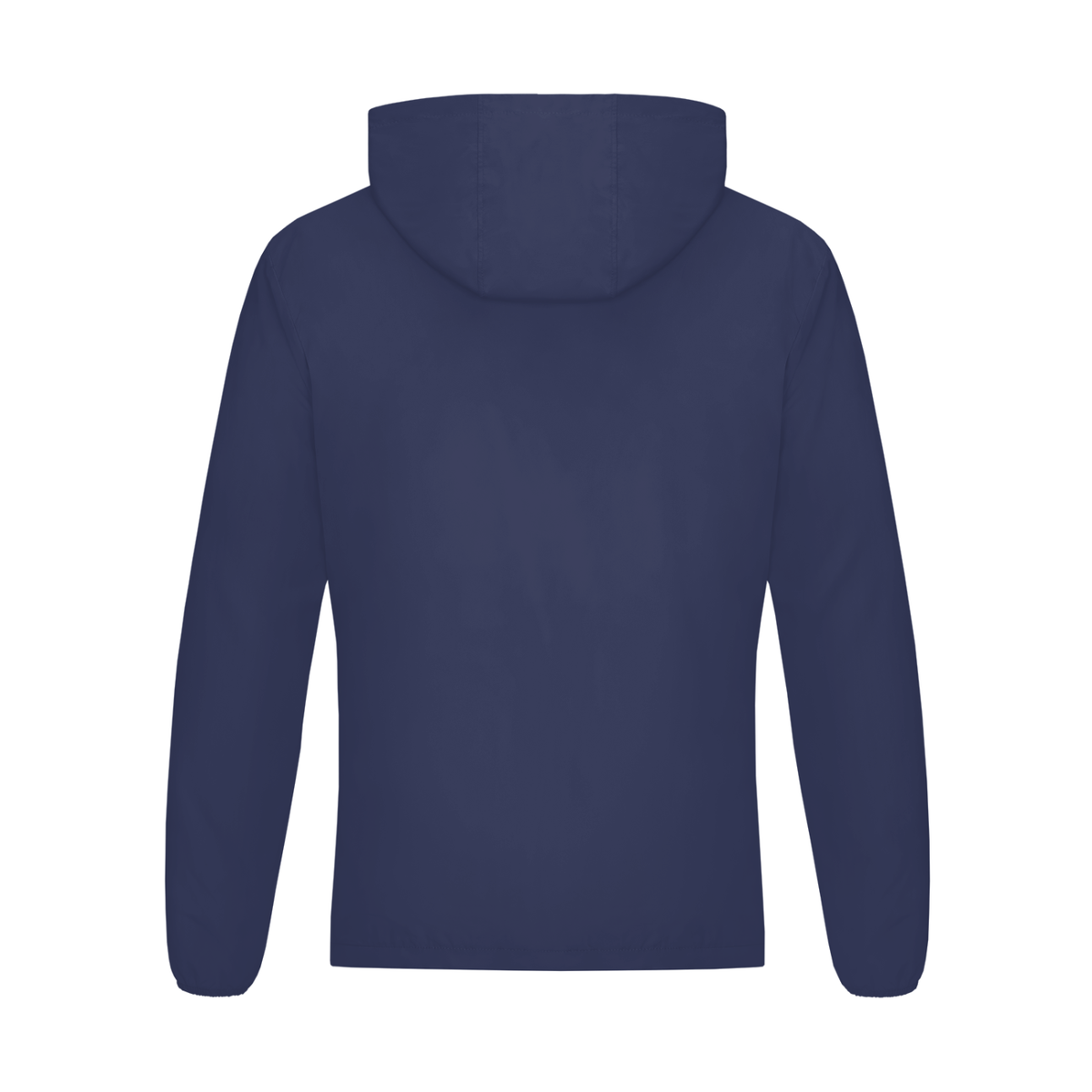 Lightweight Hooded Training Jacket in Dark Blue, back