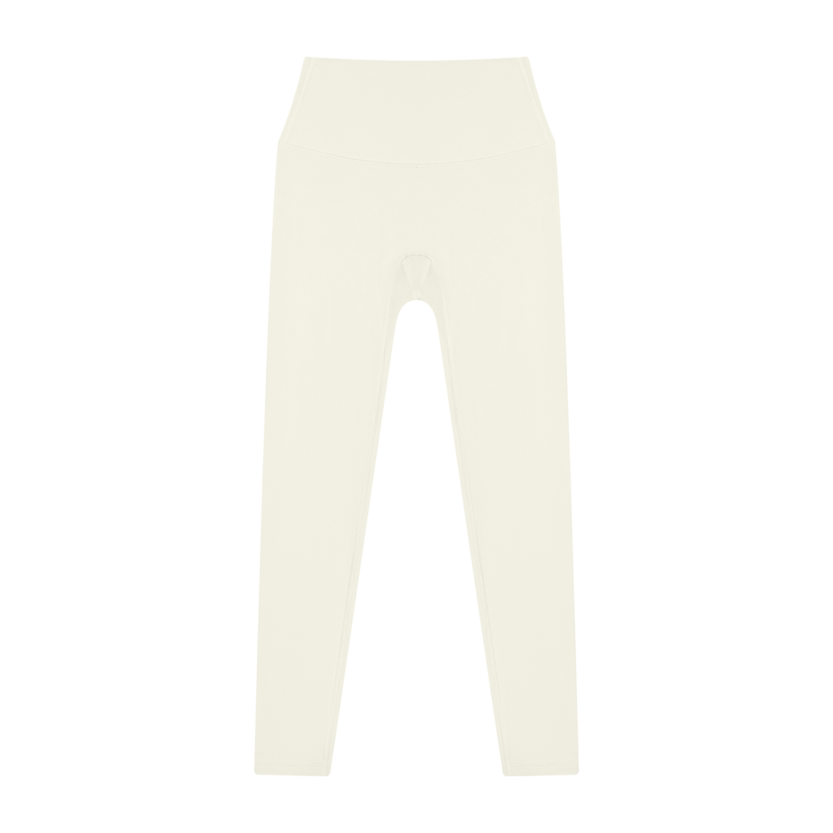 High Waisted Leggings in Beige, front