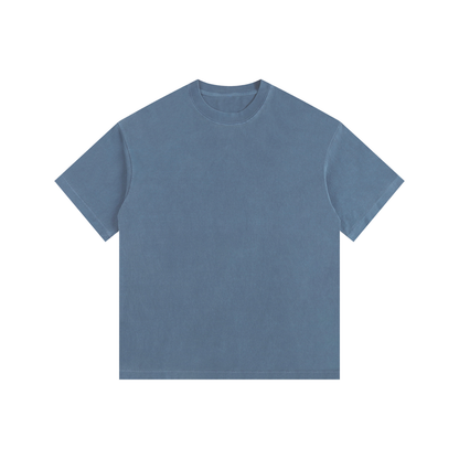 Vintage Wash Oversized Tee in Royal Blue, front