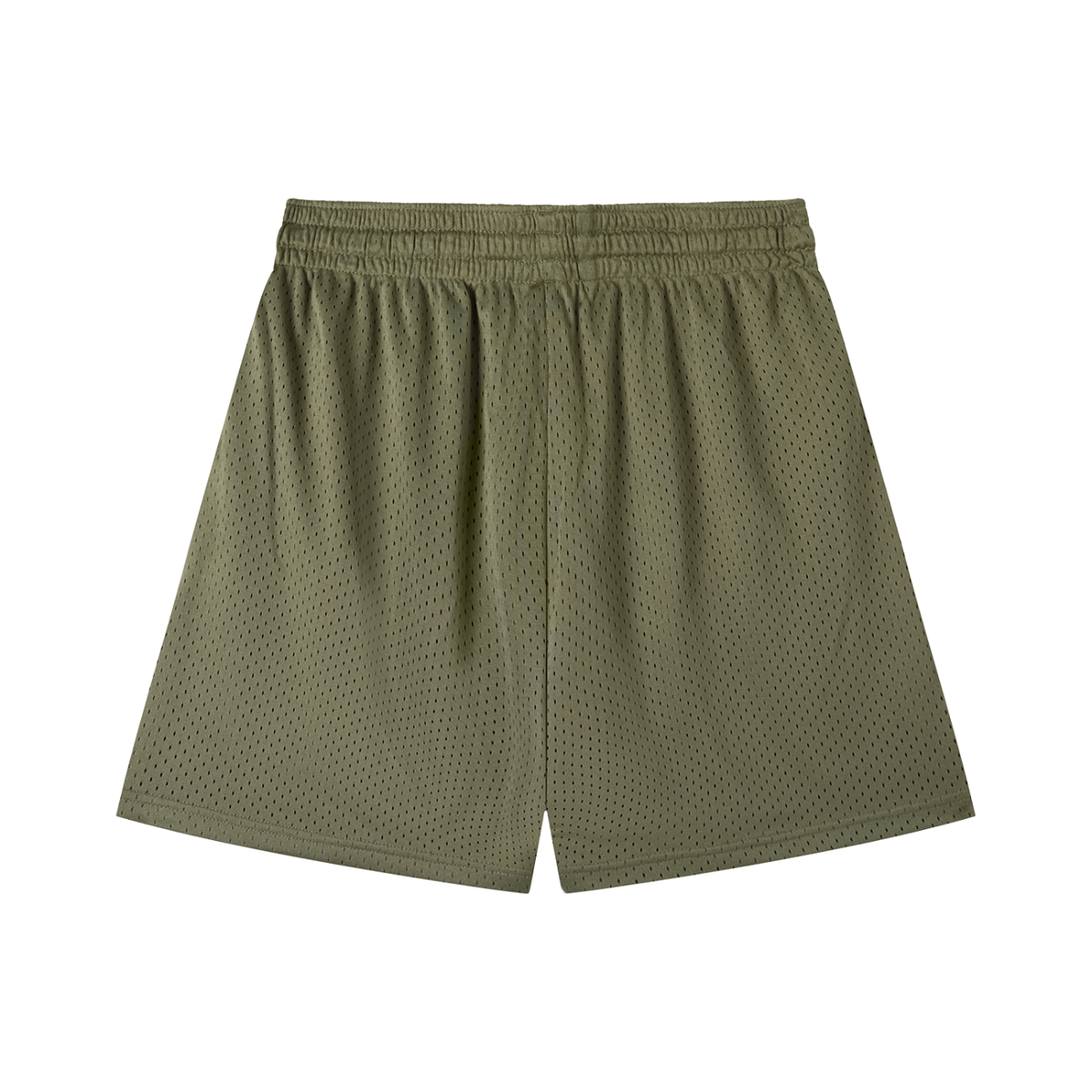 Mesh Training Shorts in Army Green, back