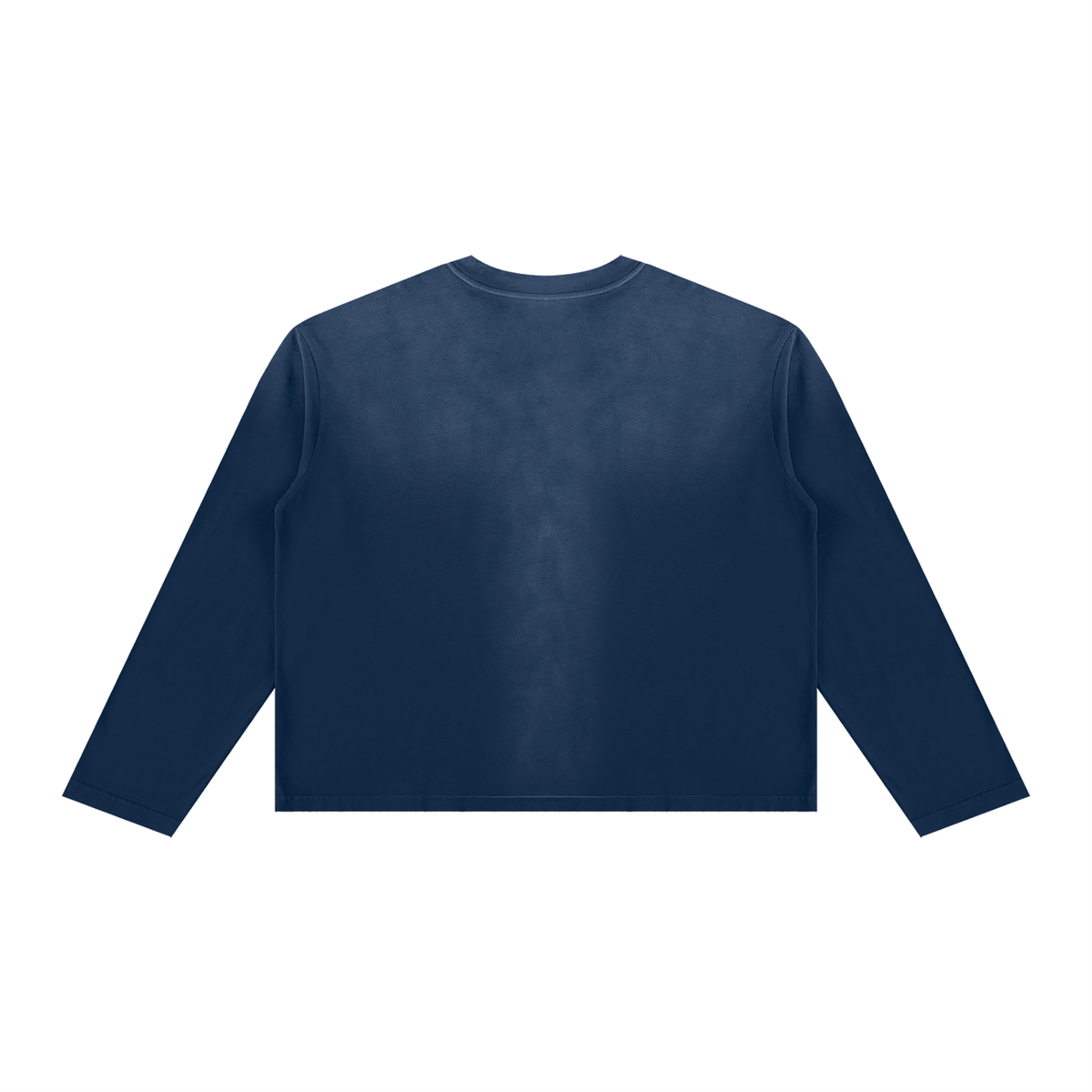 Sunfade Long Sleeve Tee in Navy, back