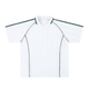 White with Dark Green