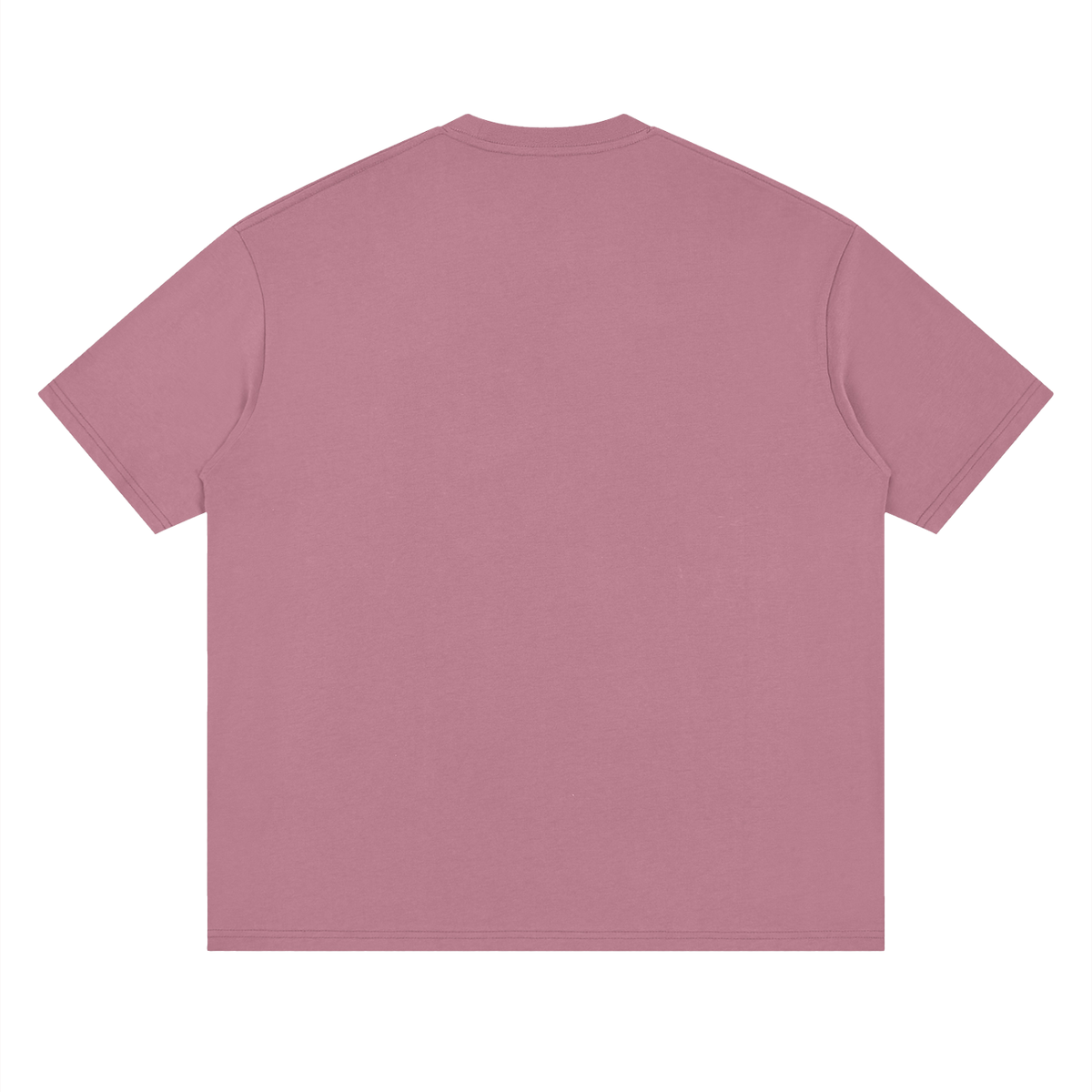 Oversized Drop Shoulder Tee in Bean Paste Red, back