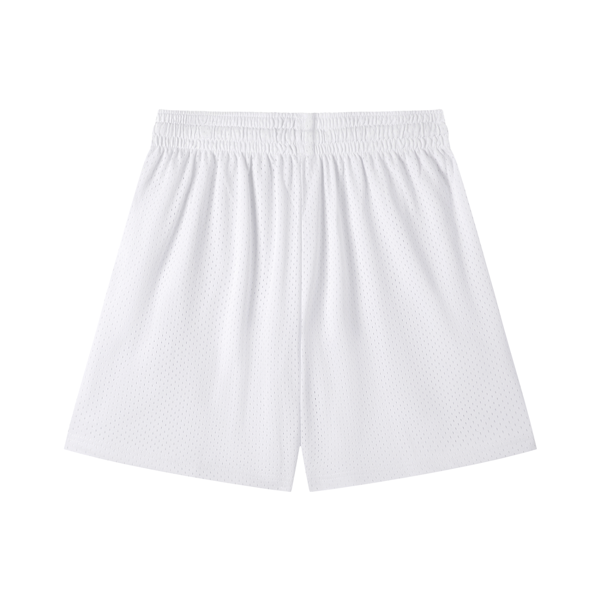 Mesh Training Shorts in White, back