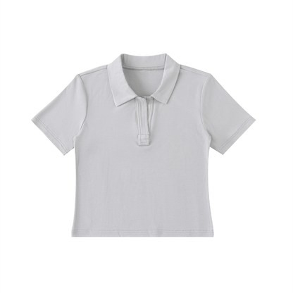 Women's Fitted Crop Polo