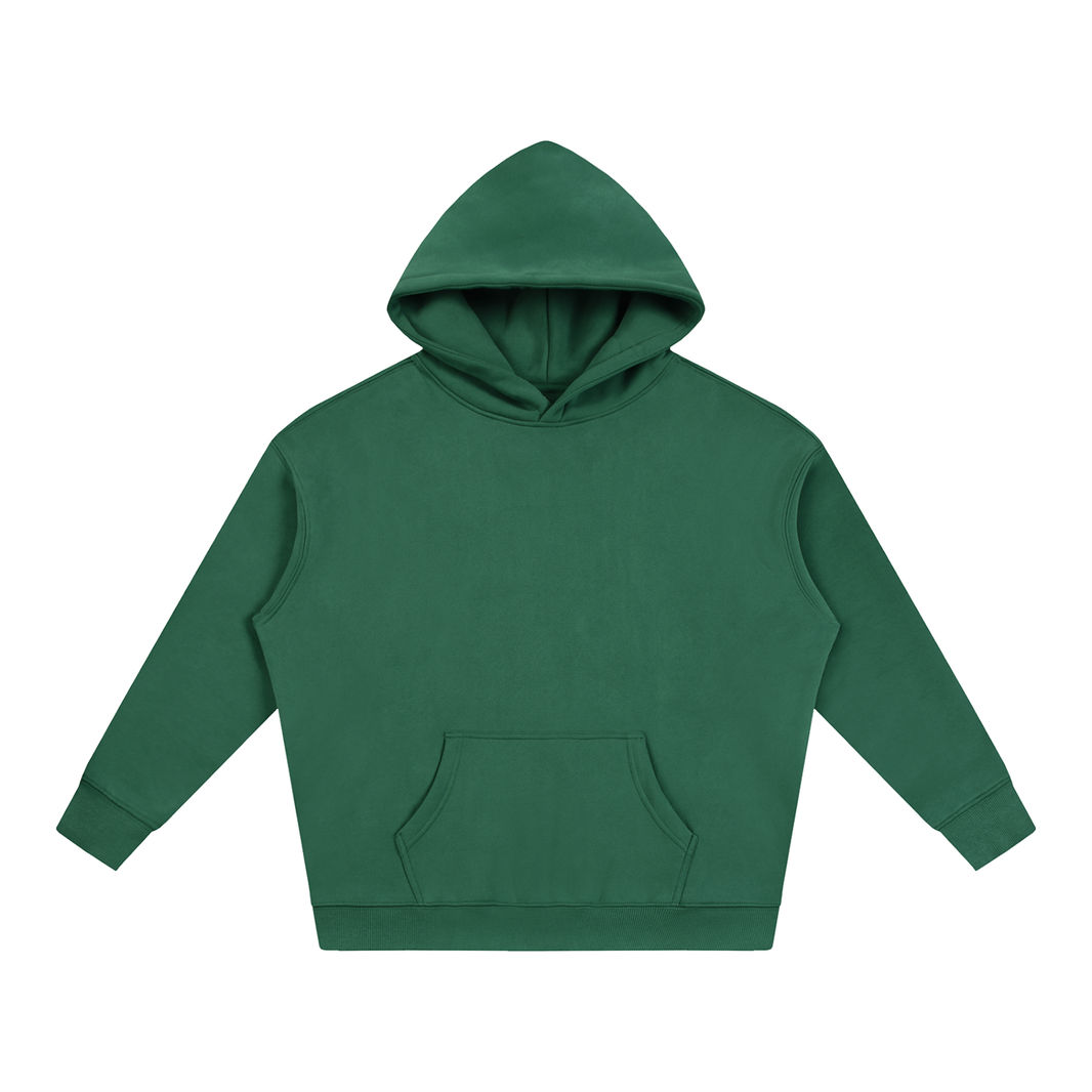 Oversized Fleece Hoodie in Eden Green, front