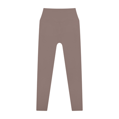 High Waisted Leggings in Ash Purple, back
