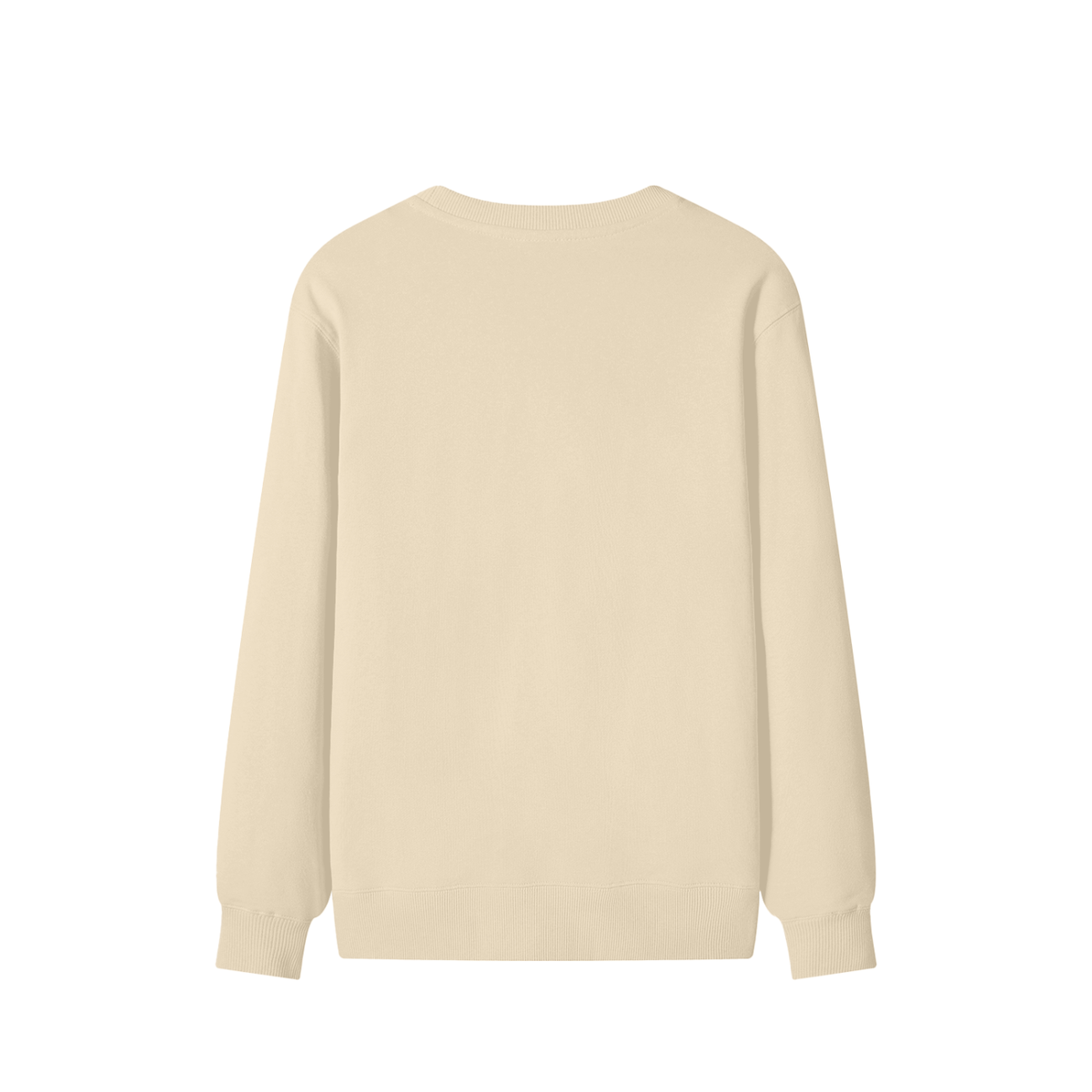 Classic Cotton Crew Sweatshirt in Apricot, back