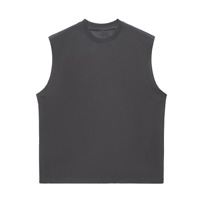 Quick-Dry Cooling Singlet in Dark Grey, front