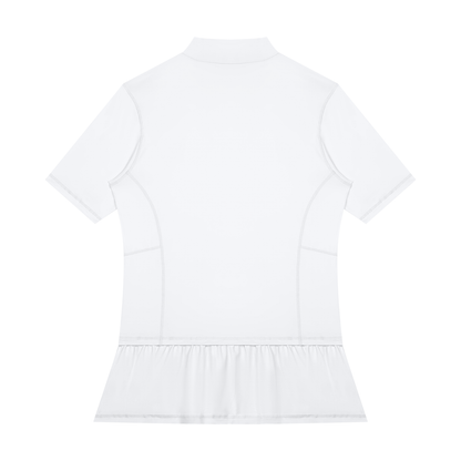 Men's Mock Neck Training Tee in White, back