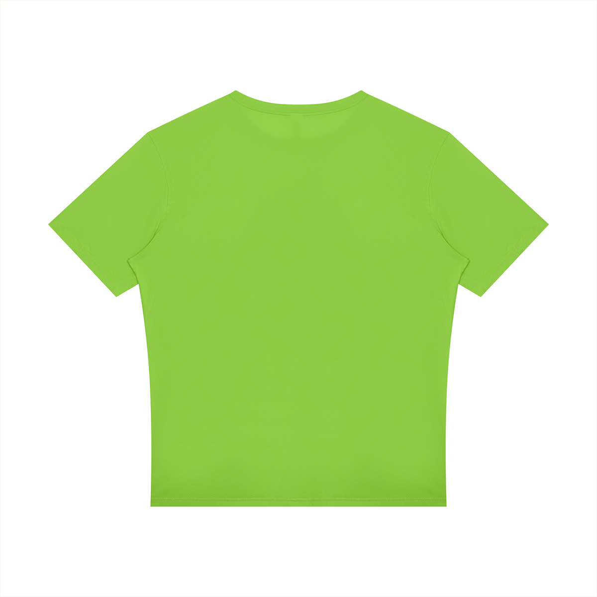 Reflective Raglan Running Tee in Lemon Green, back