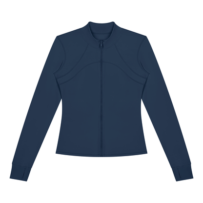 Women's Fitted Training Jacket in Navy, front