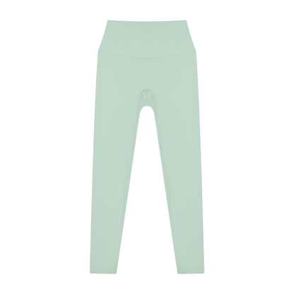 High Waisted Leggings in Mint Green, front