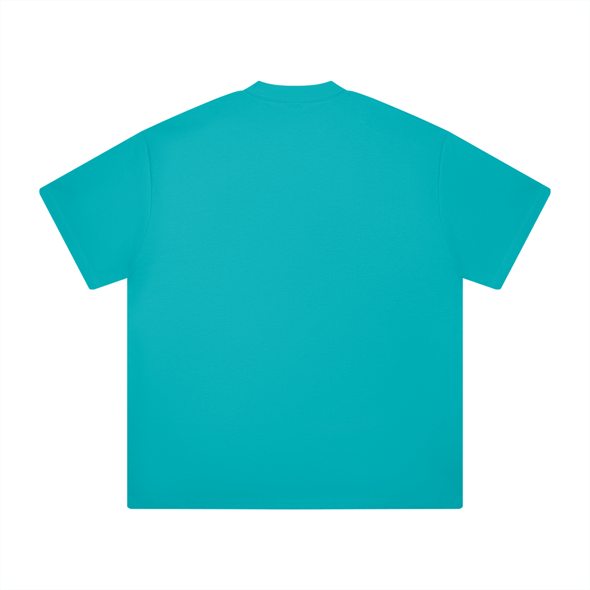 Ultra Heavyweight Tee in Peacock Blue, back