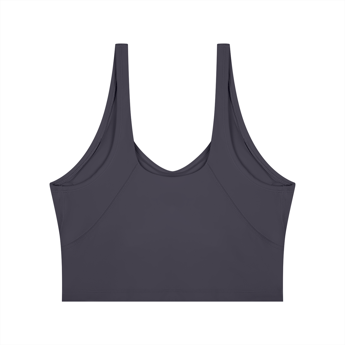 Cropped Yoga Tank in Misty Purple, back