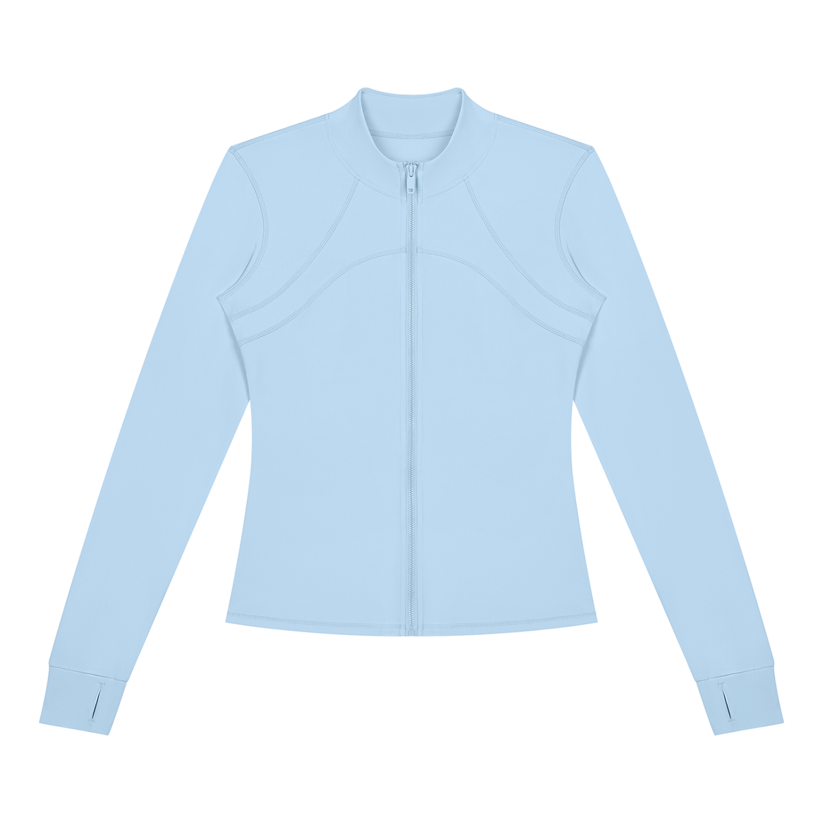 Women's Fitted Training Jacket in Sky Blue, front