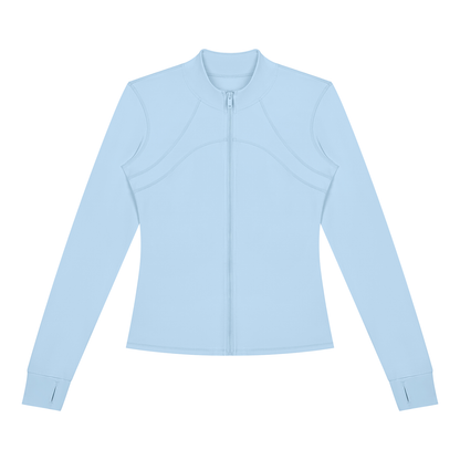 Women's Fitted Training Jacket in Sky Blue, front