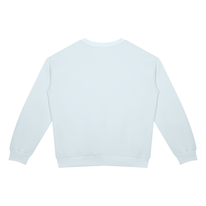 Drop Shoulder Crew Sweatshirt in Sky Blue, back