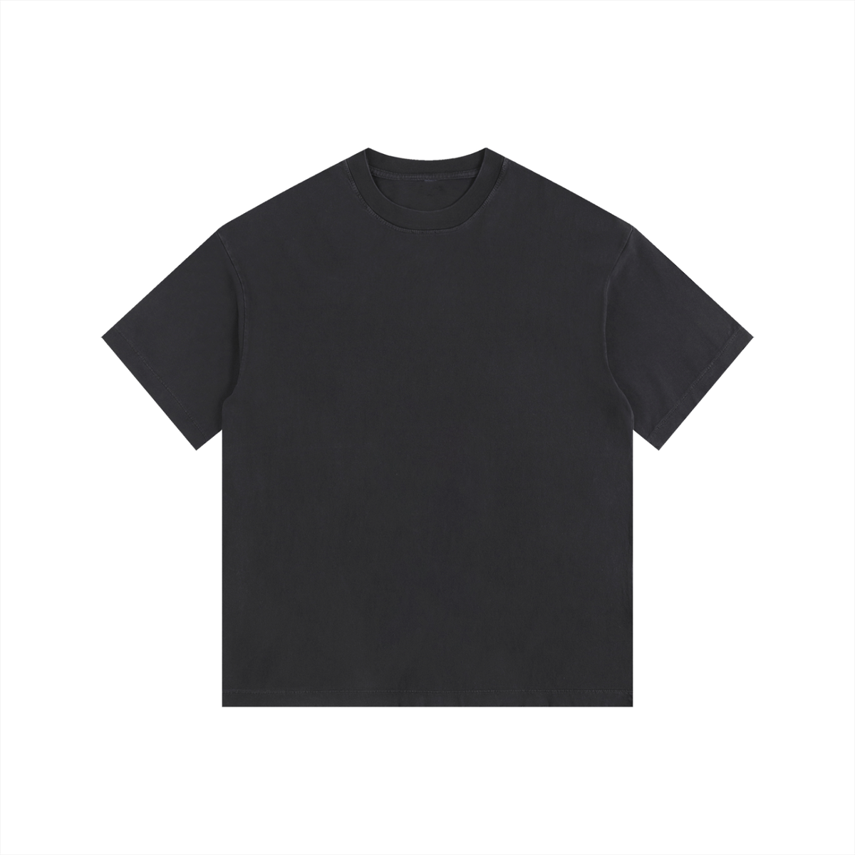 Vintage Wash Oversized Tee in Black, front