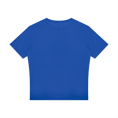Reflective Raglan Running Tee in Bright Blue, back