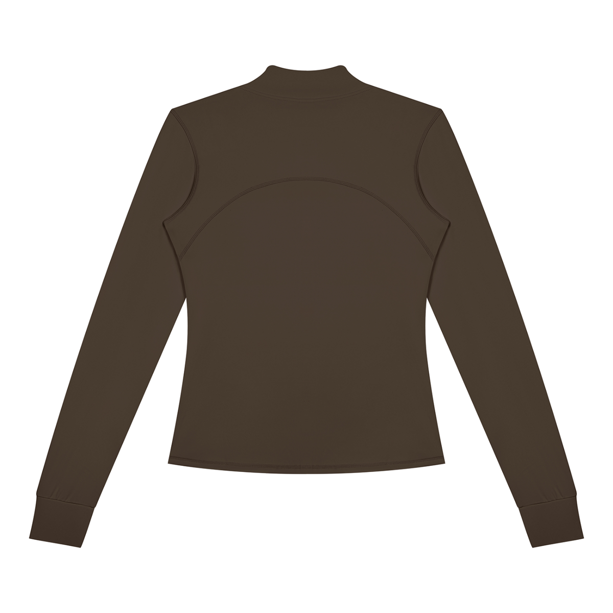 Women's Fitted Training Jacket in Coffee, back