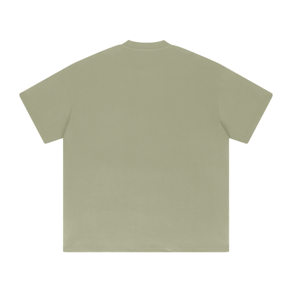 Ultra Heavyweight Tee in Grey Green, back