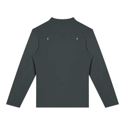 Quarter-Zip Training Top in Dark Grey, back