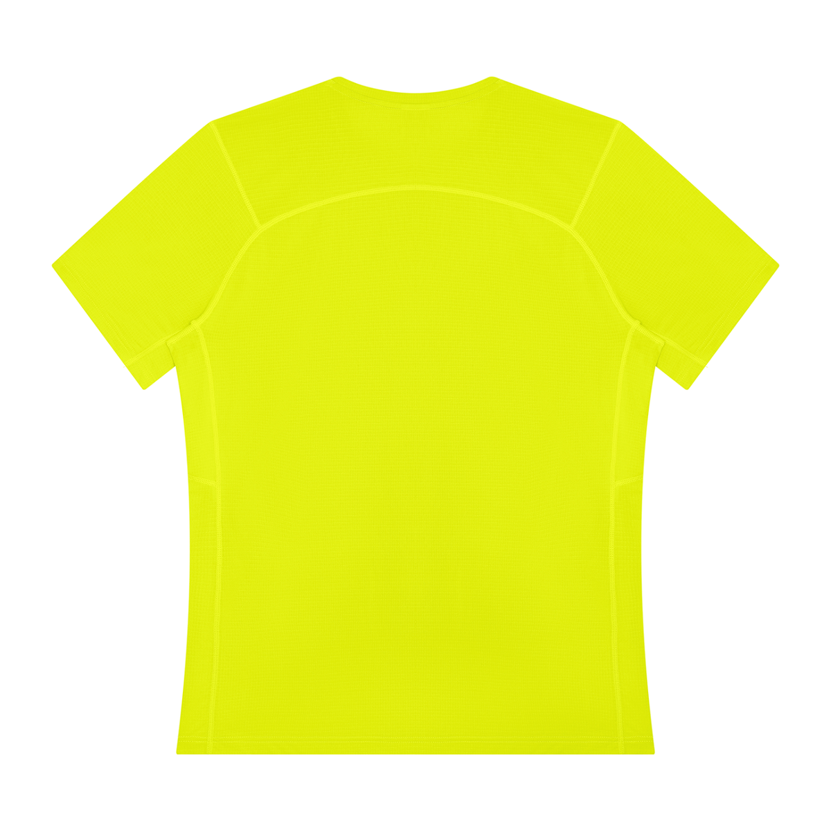Men's Performance Running Tee in Lemon Yellow, back