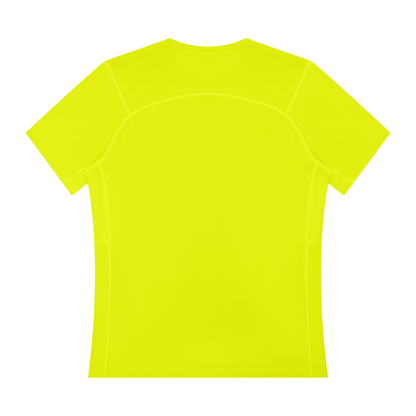 Men's Performance Running Tee in Lemon Yellow, back
