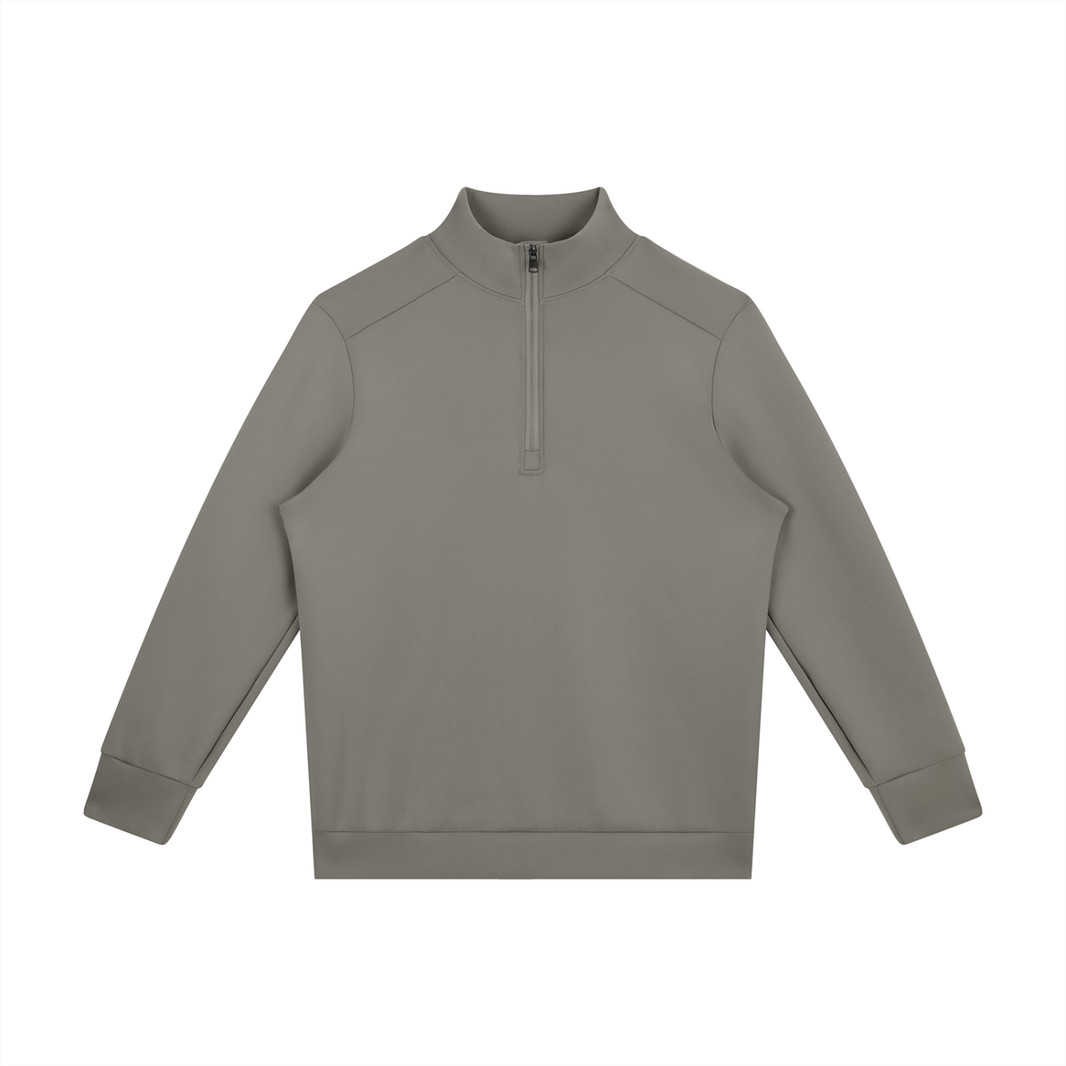 Performance Quarter-Zip in Dark Gray, front