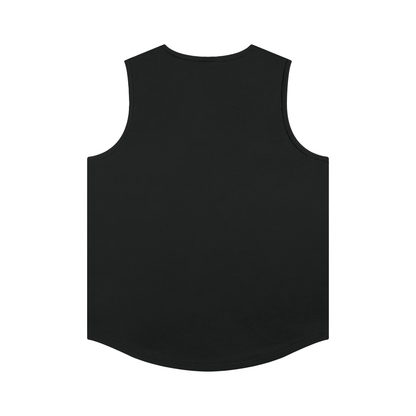 Lightweight Sports Singlet in Black, back
