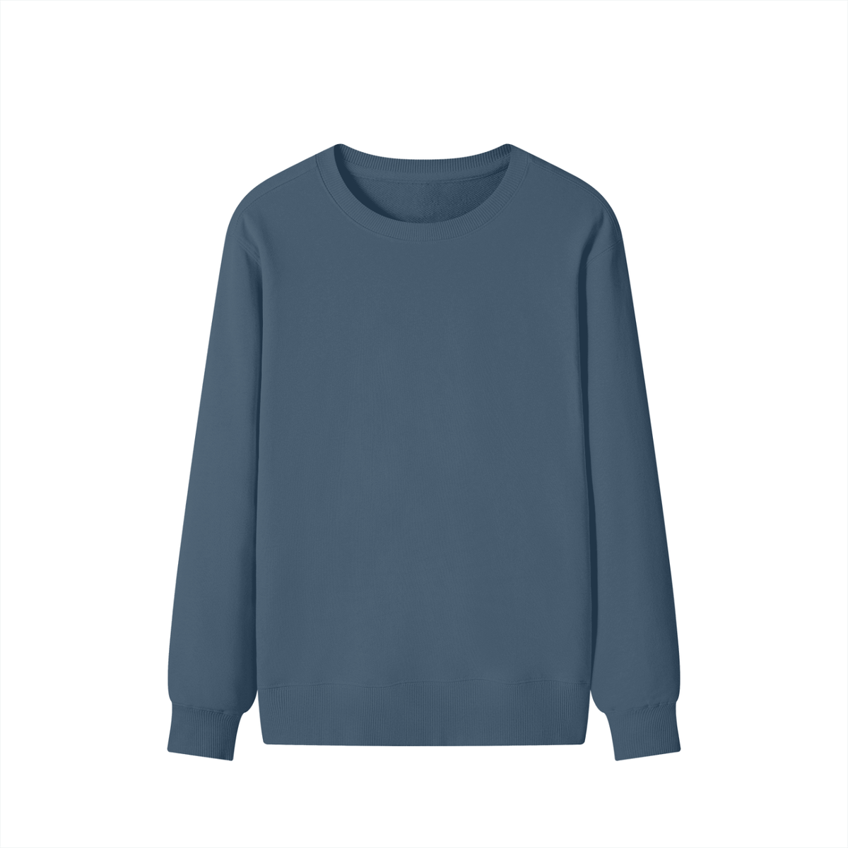 Classic Cotton Crew Sweatshirt in Ink Blue, front