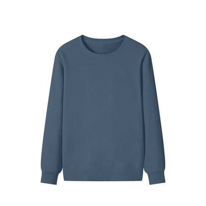 Classic Cotton Crew Sweatshirt in Ink Blue, front
