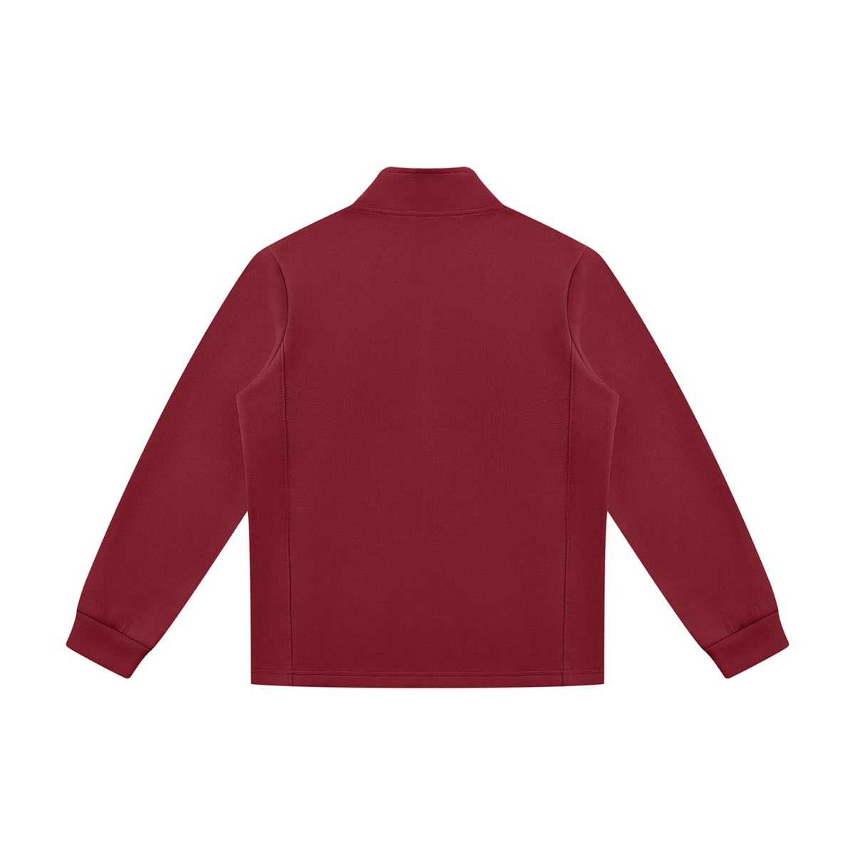 Stand Collar Track Jacket in Red, back