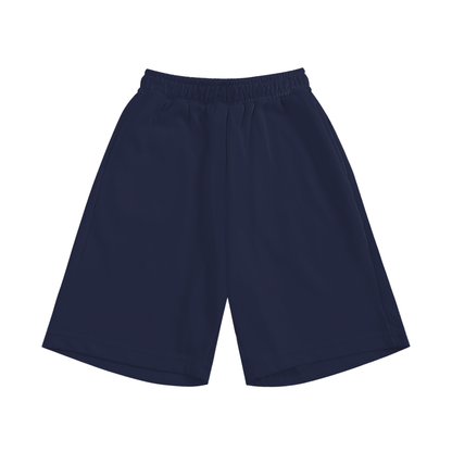 Kids Sports Shorts in Navy, front